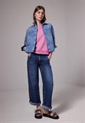 Raglan T-Shirt in Silk-Optik intense rose