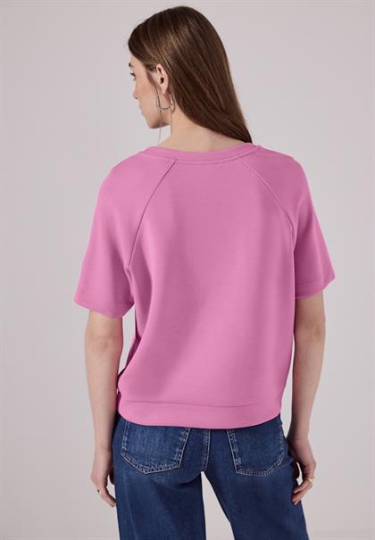 Raglan T-Shirt in Silk-Optik intense rose