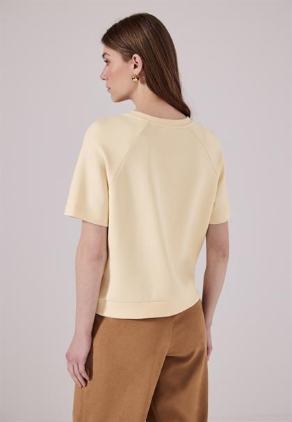 Raglan T-Shirt in Silk-Optik mellow vanilla