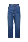 Recycelt: Cropped Jeans mit COOLMAX® blue dark washed