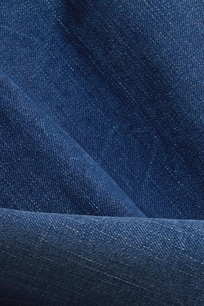 Recycelt: Cropped Jeans mit COOLMAX® blue dark washed