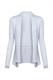 Recycelt: gerippter Cardigan mit Zipfelsaum light blue