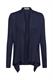 Recycelt: gerippter Cardigan mit Zipfelsaum navy