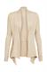 Recycelt: gerippter Cardigan mit Zipfelsaum sand
