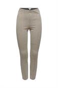 Recycelt: Hahnentritt-Leggings aus Strick camel