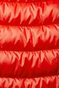 Recycelt: Steppweste mit abnehmbarer Kapuze red
