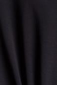 Recycelt: Sweatkleid mit Hoodie black