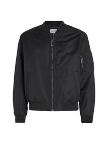 RECYCLED SATEEN HERO BOMBER ck black