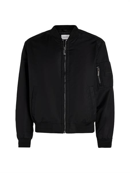 RECYCLED SATEEN HERO BOMBER ck black