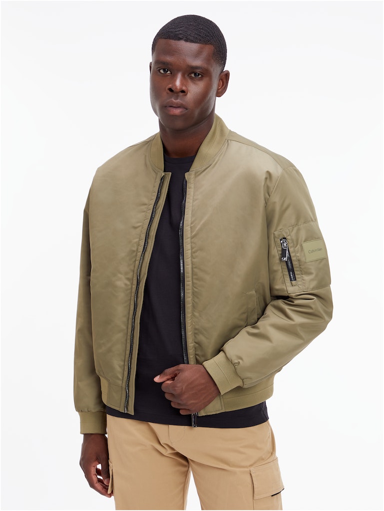 Calvin Klein Herren Jacke RECYCLED SATEEN HERO BOMBER ck black 