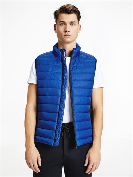 RECYCLED SIDE LOGO VEST mid azure blue