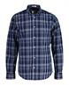 REG COLORFUL POPLIN CHECK SHIRT dusty blue sea