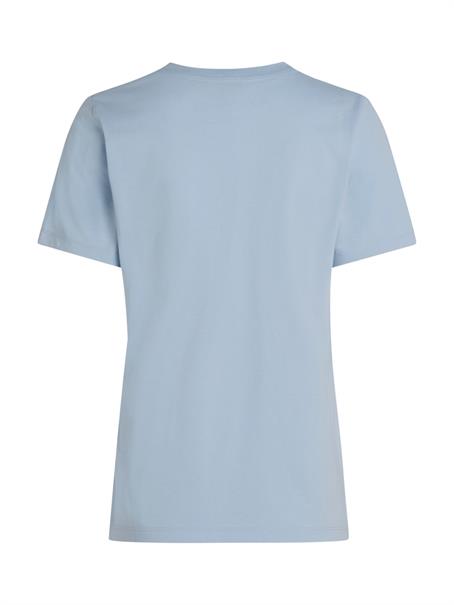 REG CONTRAST FLAG SS TEE breezy blue