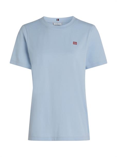 REG CONTRAST FLAG SS TEE breezy blue