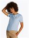 REG CONTRAST FLAG SS TEE breezy blue