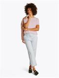 REG CONTRAST FLAG SS TEE light pink