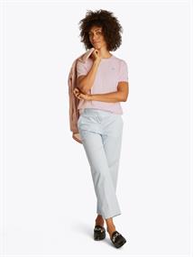 REG CONTRAST FLAG SS TEE light pink