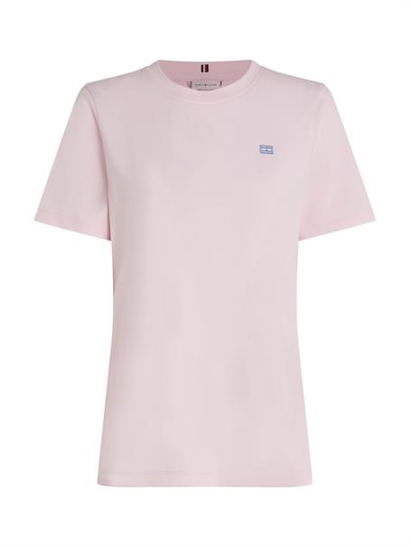 REG CONTRAST FLAG SS TEE light pink