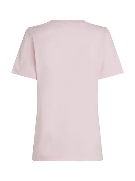 REG CONTRAST FLAG SS TEE light pink