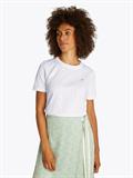 REG CONTRAST FLAG SS TEE th optic white