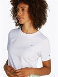 REG CONTRAST FLAG SS TEE th optic white