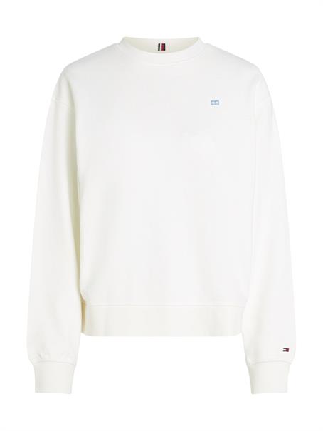 REG CONTRAST FLAG SWEATSHIRT ecru