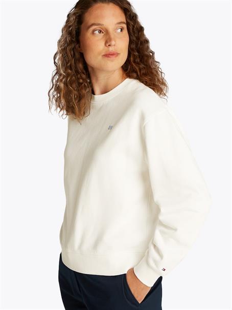 REG CONTRAST FLAG SWEATSHIRT ecru