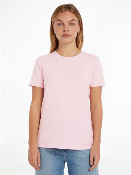 REG FROSTED CORP LOGO C-NK SS classic pink heather