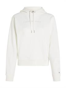 REG FROSTED CORP LOGO HOODIE ecru