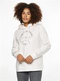 REG METALLIC ROUNDALL HOODIE ecru