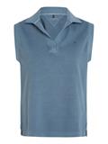 REG MUTED GMD SLEEVELESS POLO blue coal