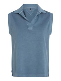 REG MUTED GMD SLEEVELESS POLO blue coal