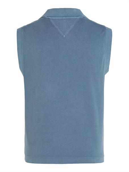 REG MUTED GMD SLEEVELESS POLO blue coal