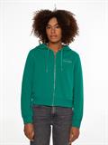 REG NEW BRANDED ZIP UP HOODIE courtside green