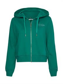 REG NEW BRANDED ZIP UP HOODIE courtside green