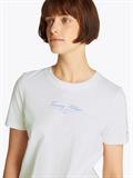 REG SCRIPT C-NK TEE SS ecru