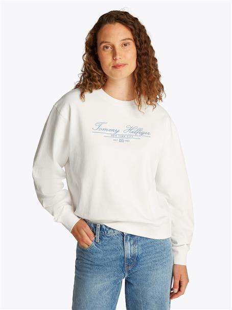 REG SCRIPT SWEATSHIRT ecru