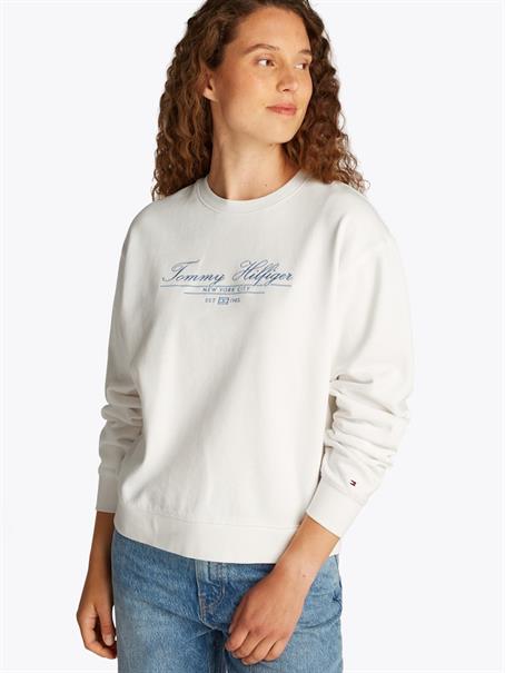 REG SCRIPT SWEATSHIRT ecru