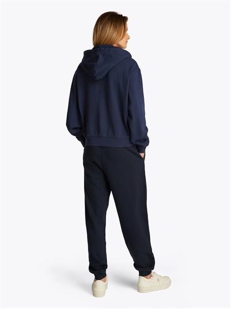 REG SCRIPT ZIP HOODIE dark night navy