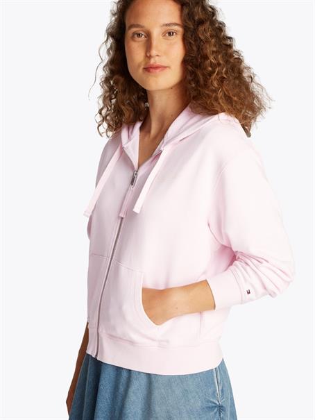 REG SCRIPT ZIP HOODIE light pink