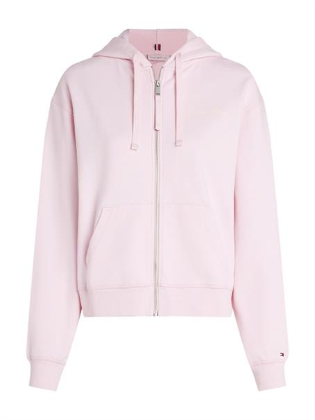 REG SCRIPT ZIP HOODIE light pink