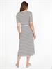 REG STRIPE O-NK MIDI DRS SS breton stp w white- desert sky