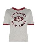 REG VARSITY FLOCK C-NK SS light grey htr