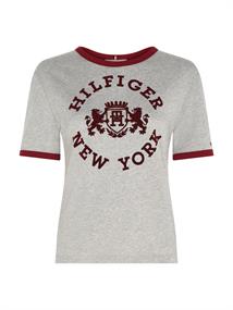 REG VARSITY FLOCK C-NK SS light grey htr