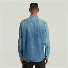 Regular 1-pkt shirt l\s antique blue kyanite