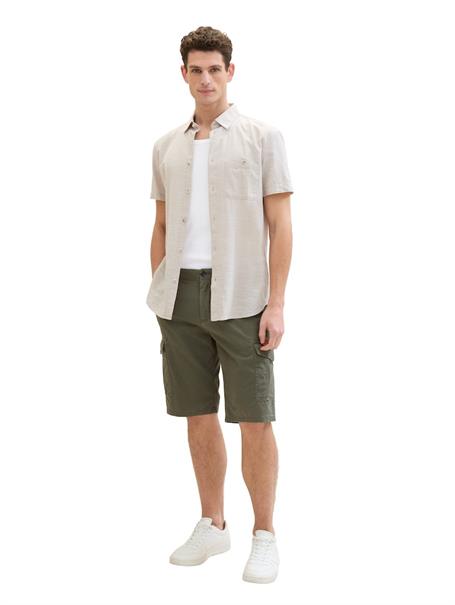 Regular Cargoshorts olive structure print