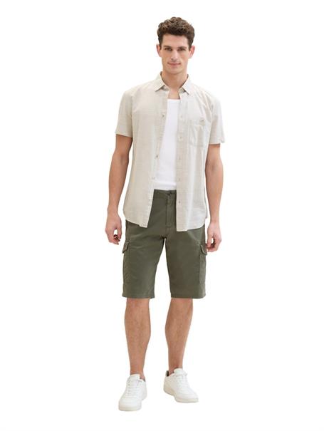 Regular Cargoshorts olive structure print
