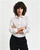 Regular Fit Bluse aus Baumwoll-Voile mit Punktemuster eggshell