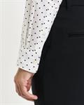 Regular Fit Bluse aus Baumwoll-Voile mit Punktemuster eggshell
