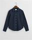 Regular Fit Bluse aus Baumwoll-Voile mit Punktemuster evening blue